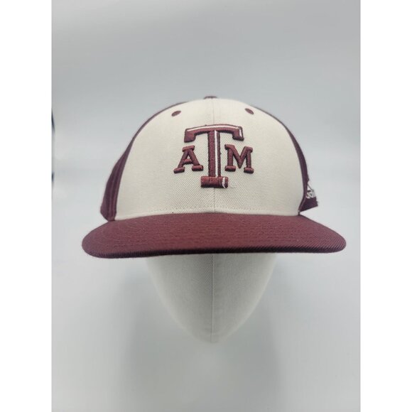 Adidas Texas A&M University Fitted Hat 8 ½ - Picture 1 of 6